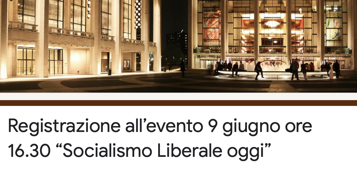 Socialismo Liberale oggi